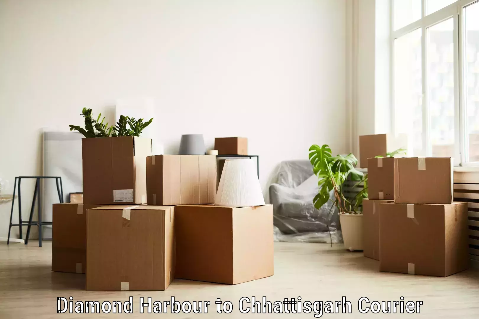 Nationwide shipping services Diamond Harbour to Chhattisgarh