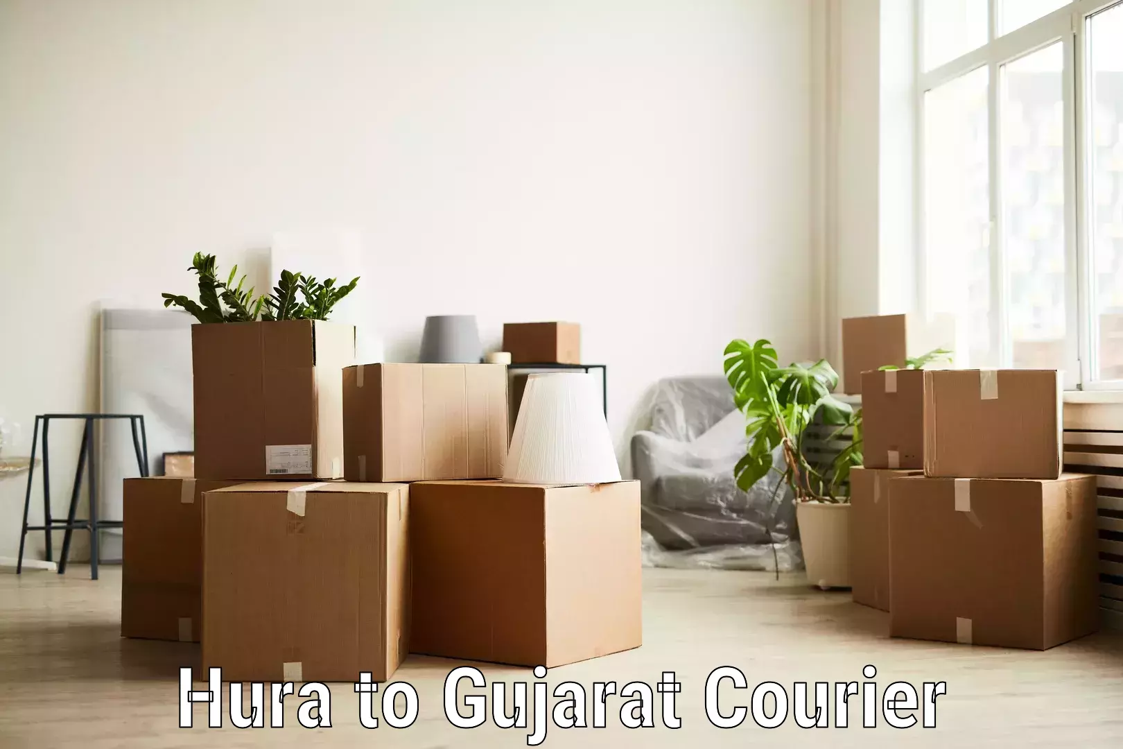 Urban courier service Hura to Gujarat