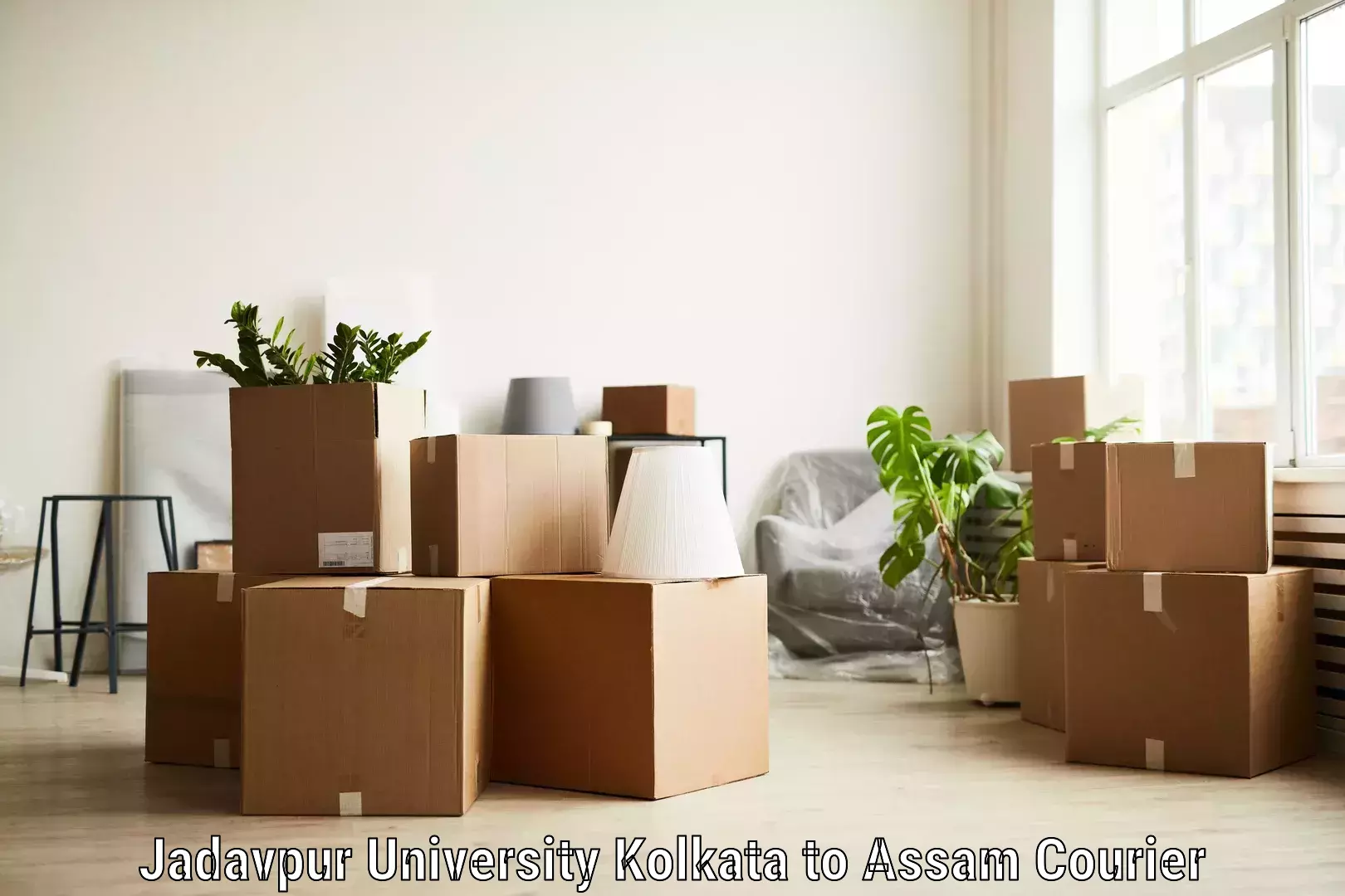 Return courier service Jadavpur University Kolkata to Jagiroad