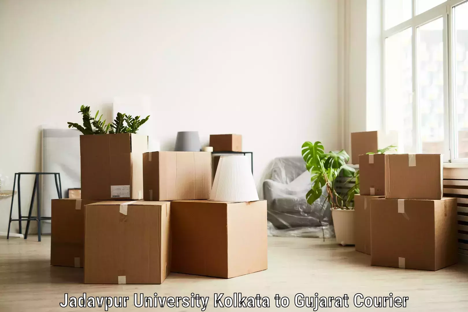 Holiday shipping services in Jadavpur University Kolkata to Mahesana