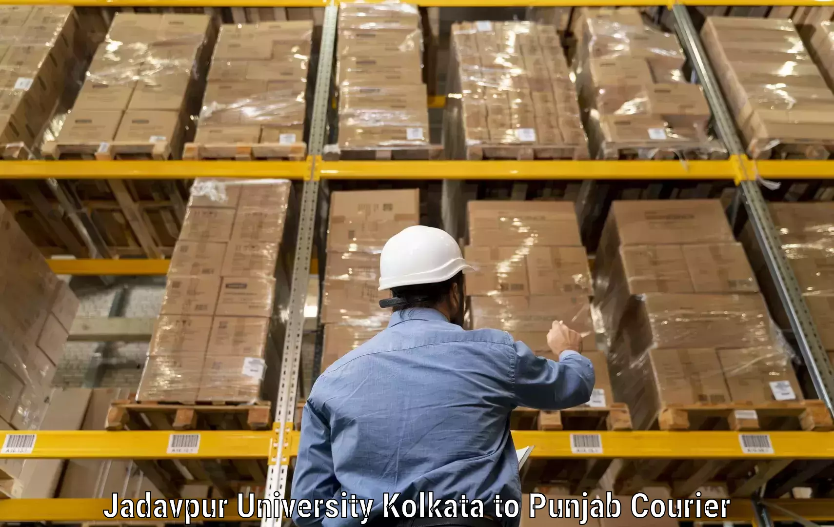 On-time shipping guarantee Jadavpur University Kolkata to Gurdaspur