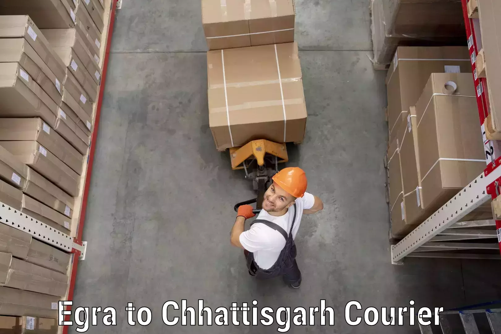 Door to door delivery Egra to Chhattisgarh