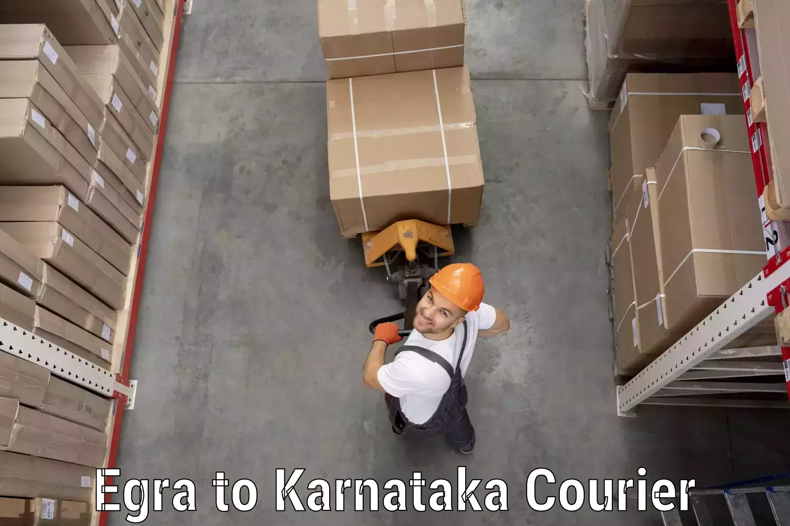 Regular parcel service Egra to Karnataka