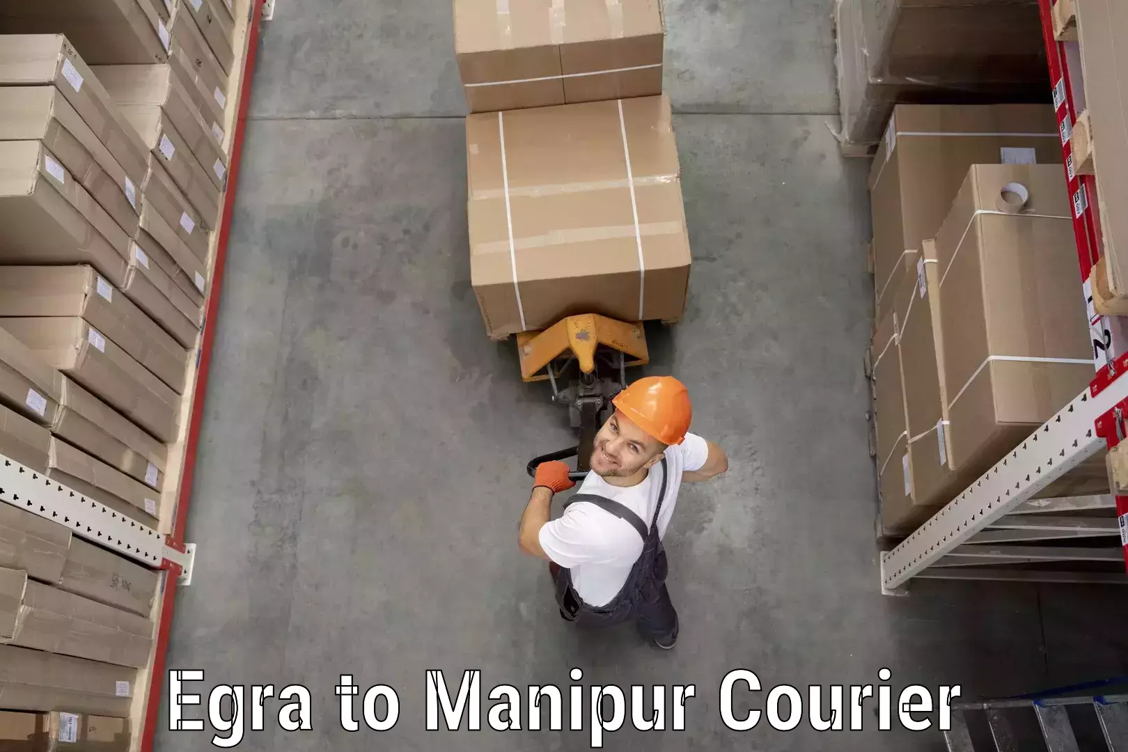 Courier service efficiency Egra to Manipur
