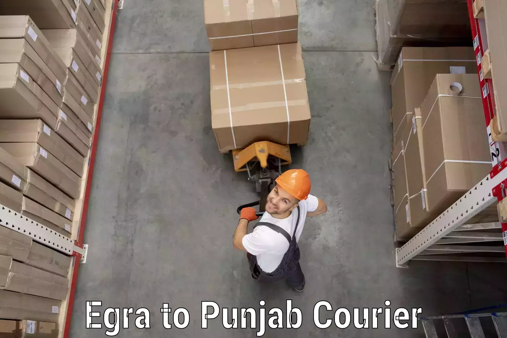 Dynamic parcel delivery Egra to Phagwara