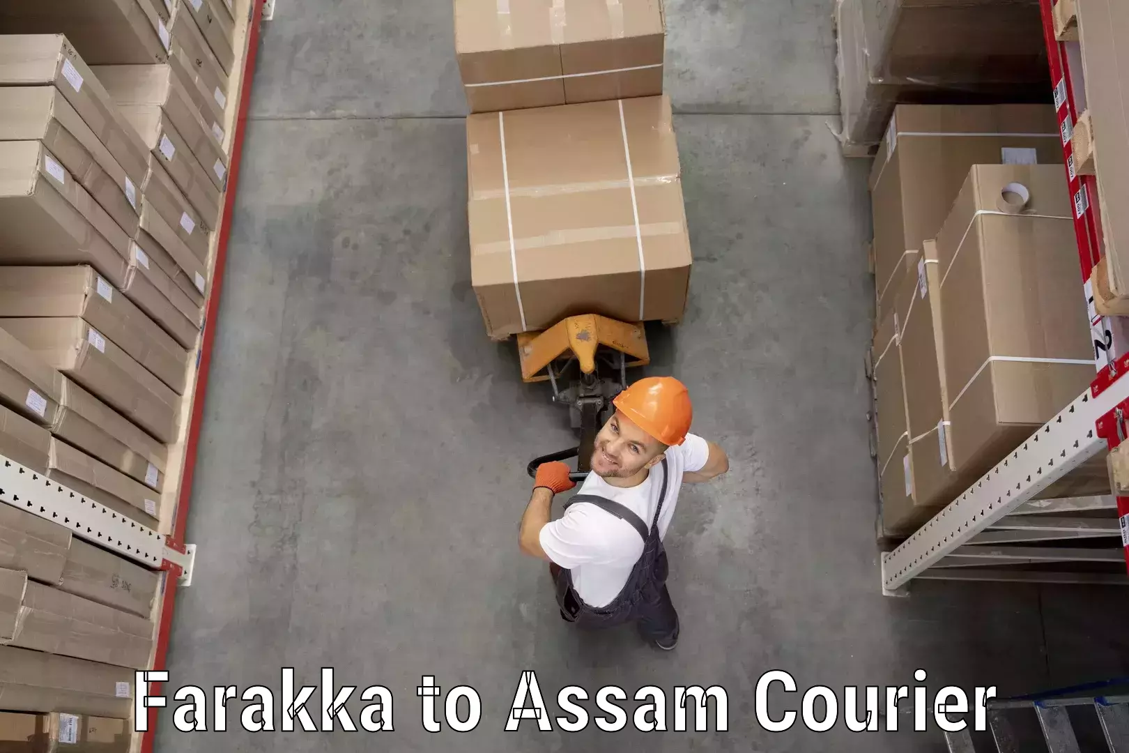 Return courier service Farakka to Bhergaon