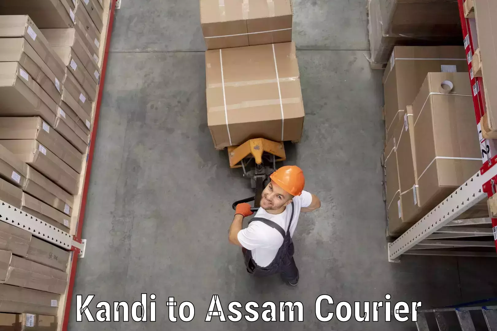 High-speed parcel service Kandi to Dhemaji