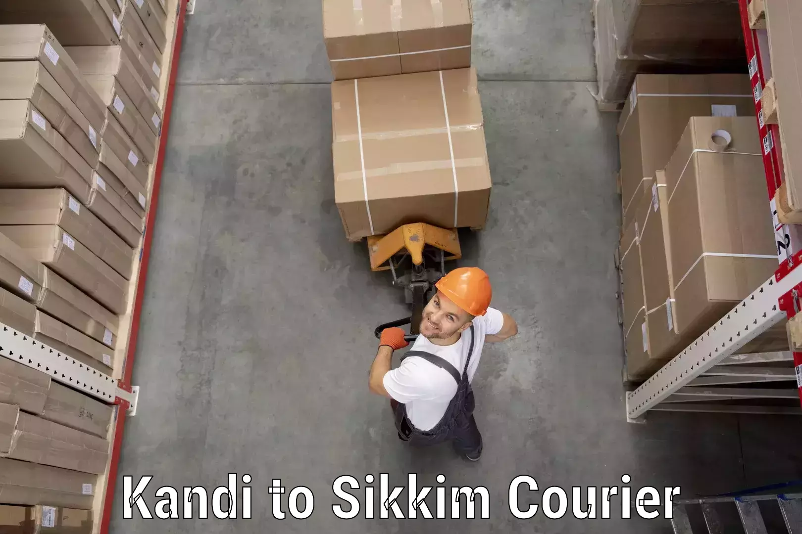 Bulk logistics Kandi to West Sikkim