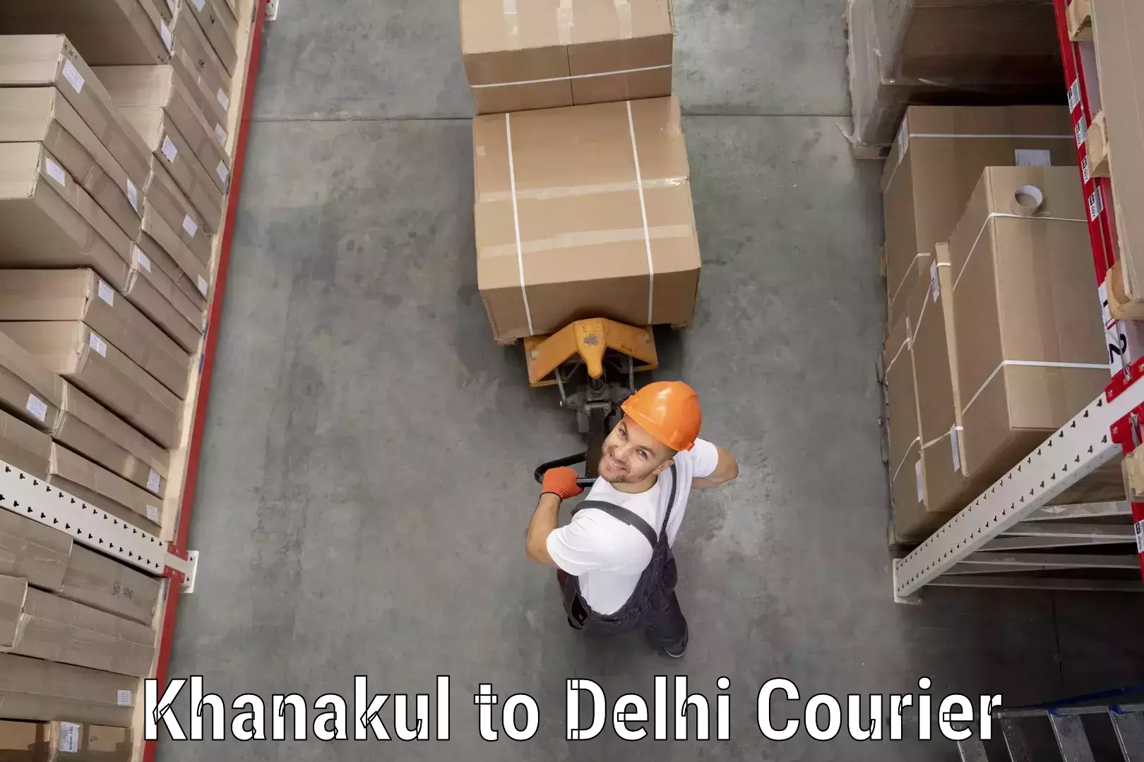 Small parcel delivery in Khanakul to Delhi