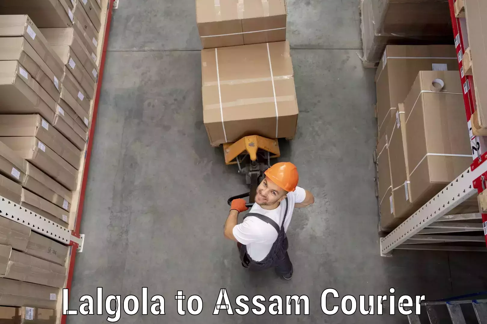 Efficient parcel tracking Lalgola to Assam University Silchar