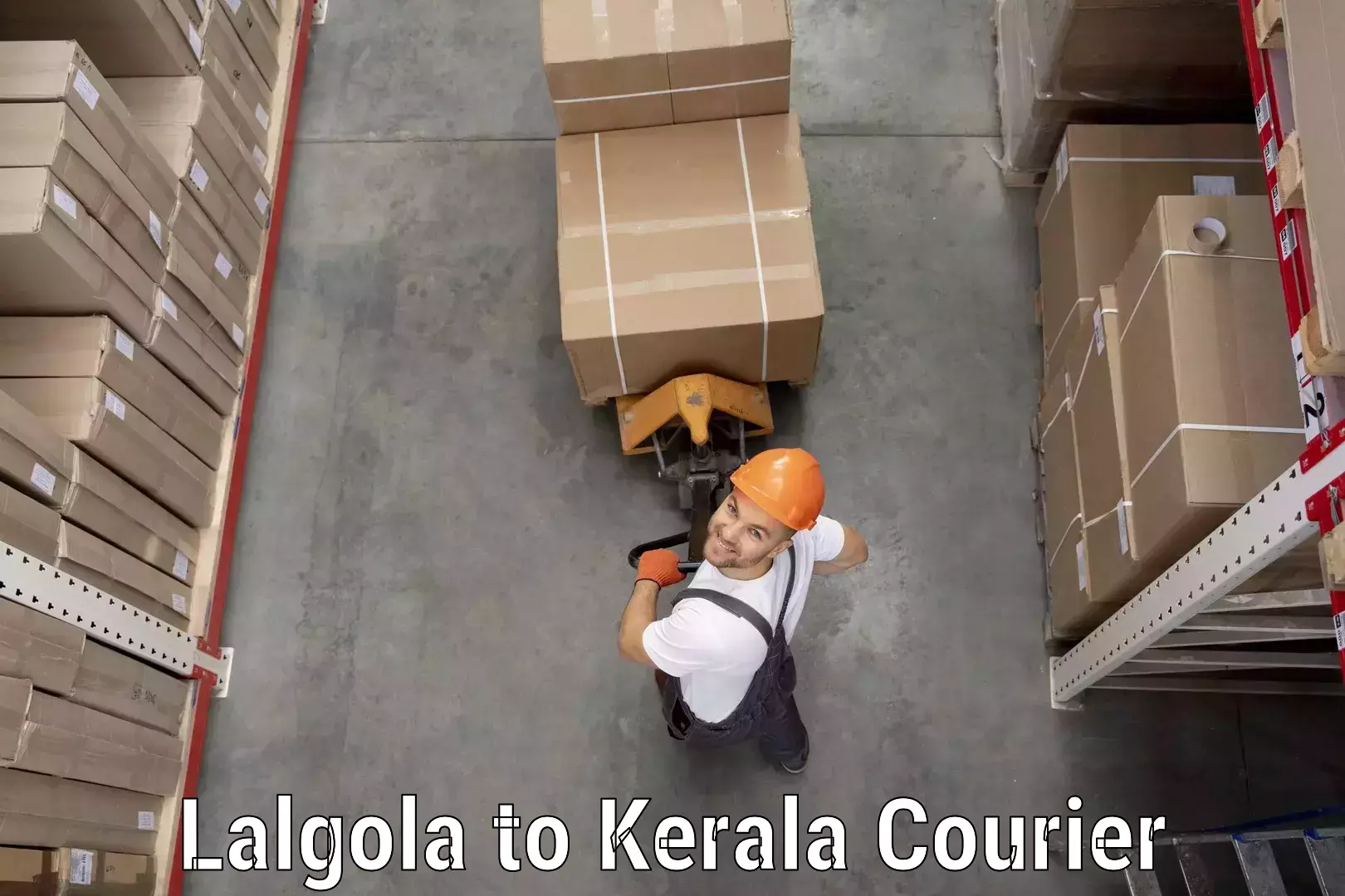 Optimized shipping routes Lalgola to Irinjalakuda