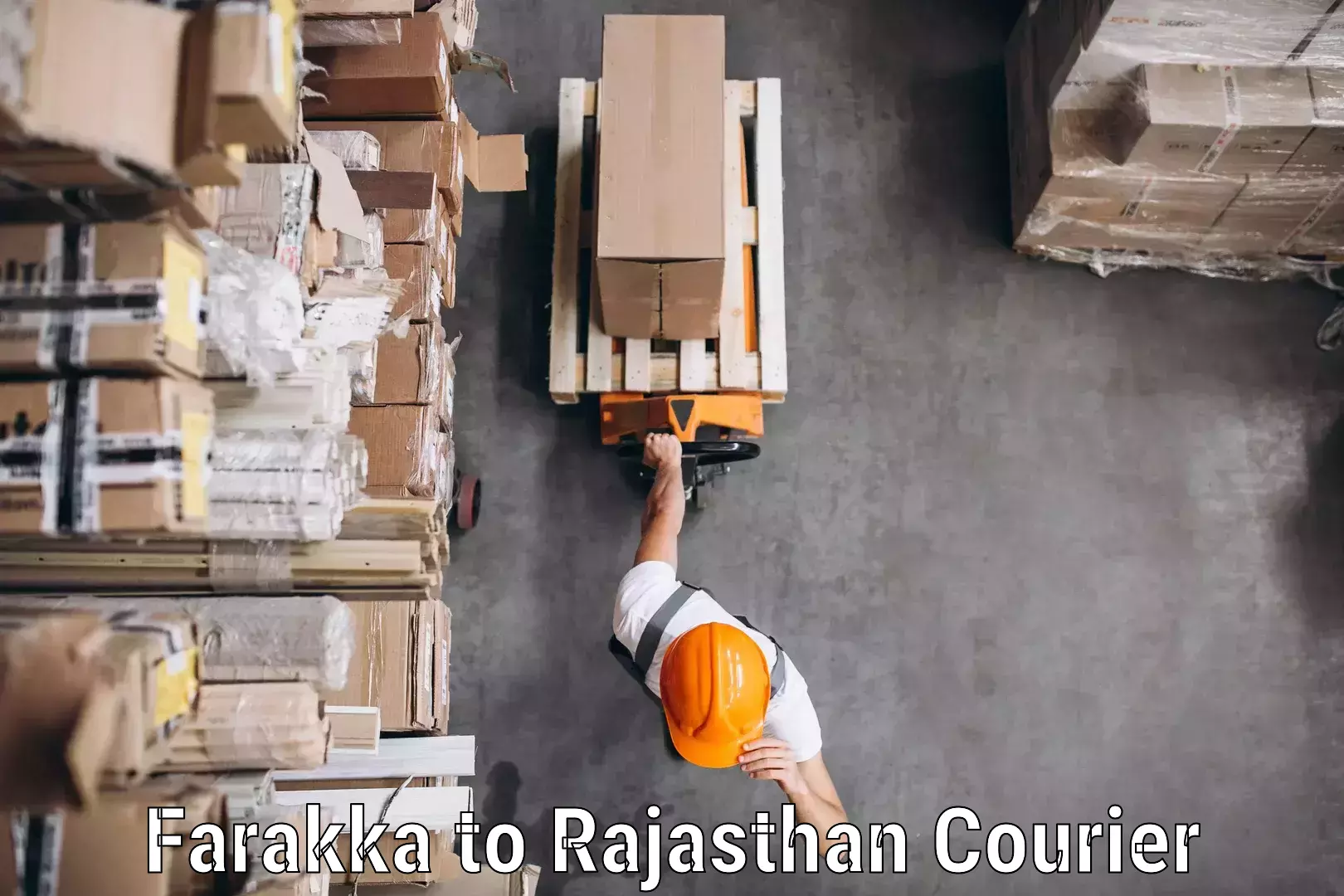 Courier rate comparison in Farakka to Rajasthan