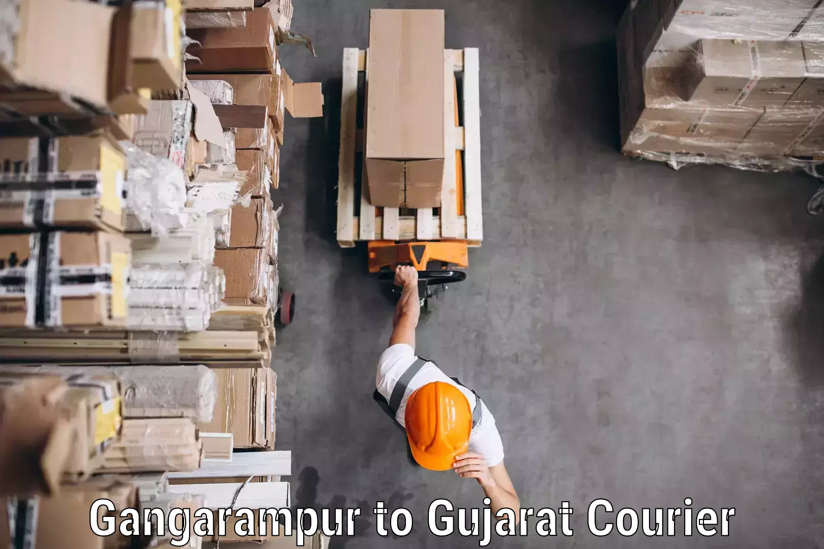 Professional courier services Gangarampur to Gujarat