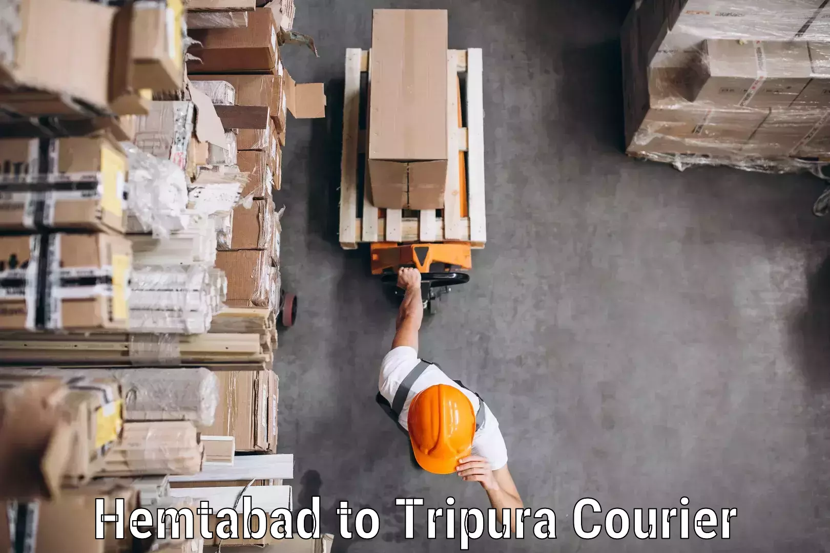 Flexible courier rates Hemtabad to Udaipur Tripura