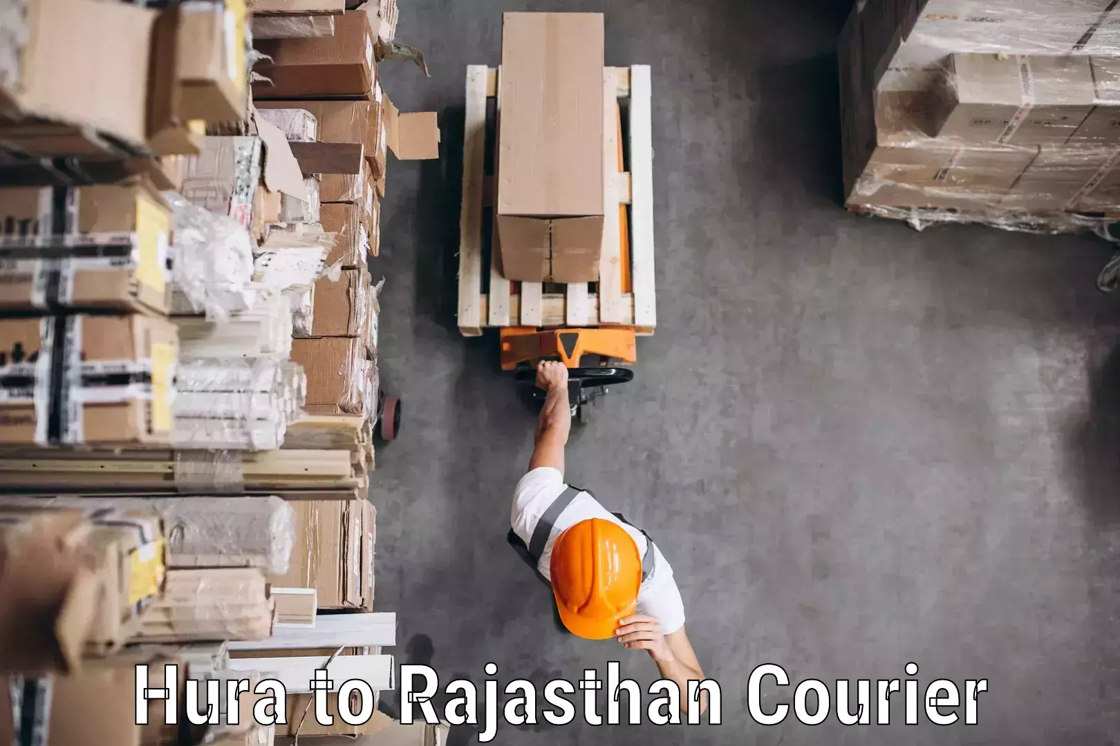 Heavy parcel delivery Hura to Rajasthan