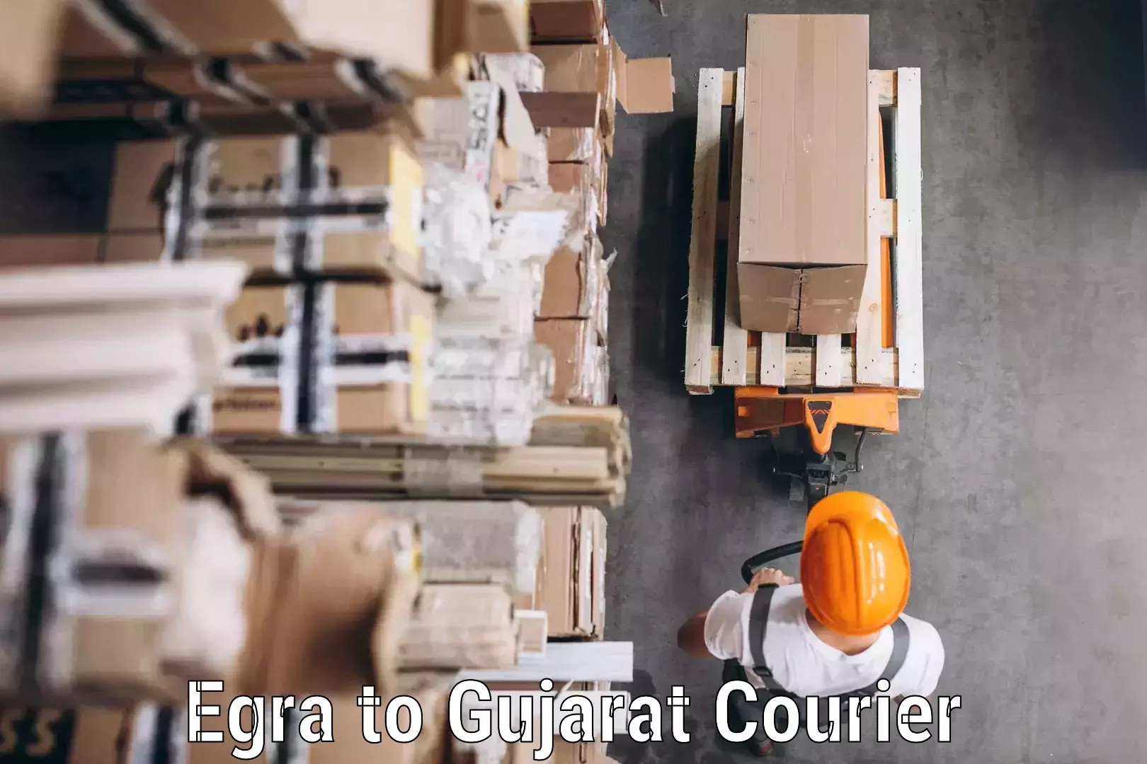 High-capacity courier solutions in Egra to Gujarat