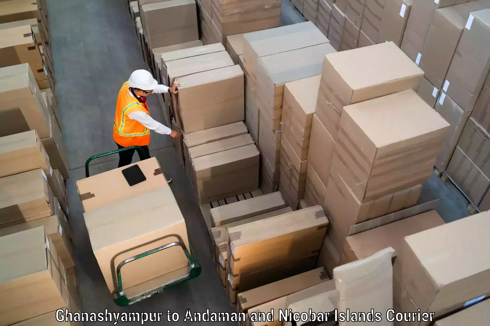 Custom shipping services in Ghanashyampur to Andaman and Nicobar Islands