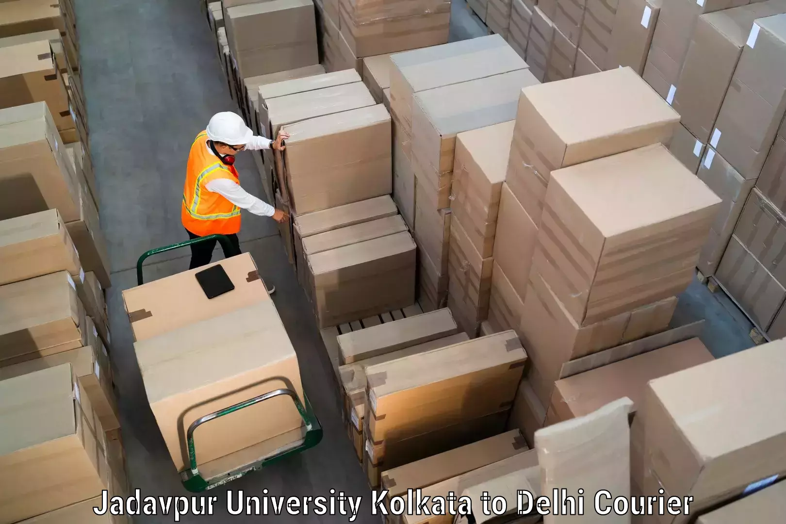 Quick parcel dispatch in Jadavpur University Kolkata to Delhi