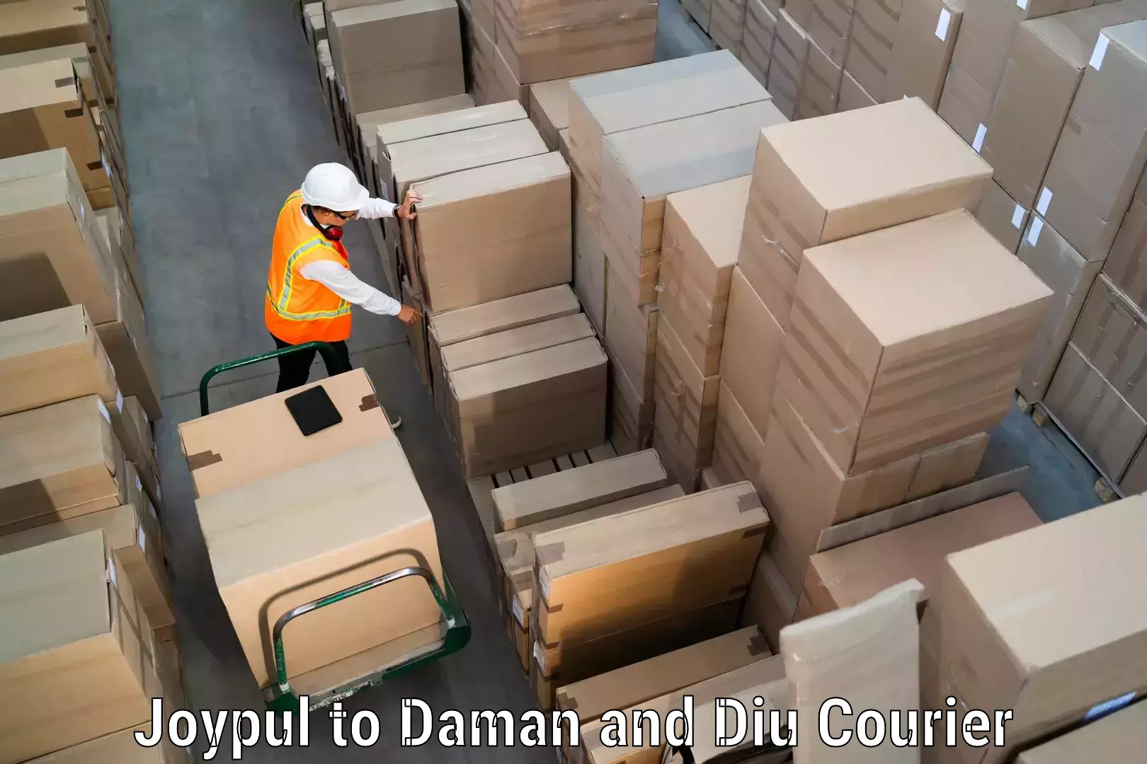 Express courier capabilities in Joypul to Daman and Diu