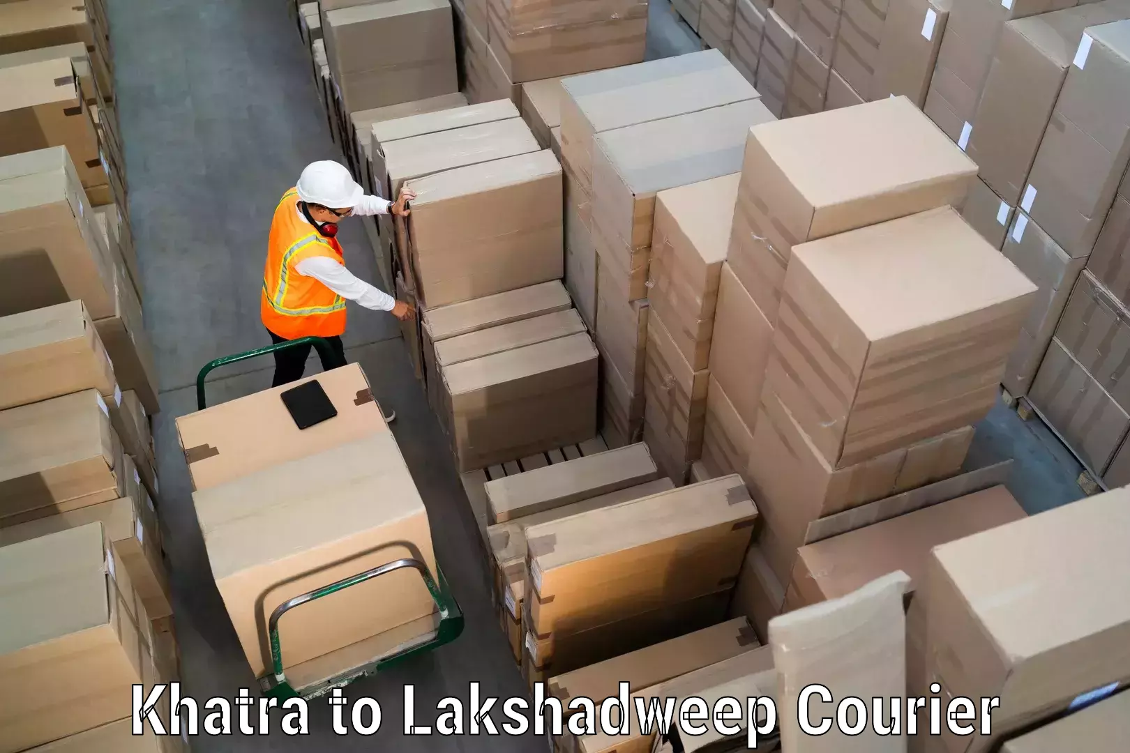 Quality courier services Khatra to Lakshadweep