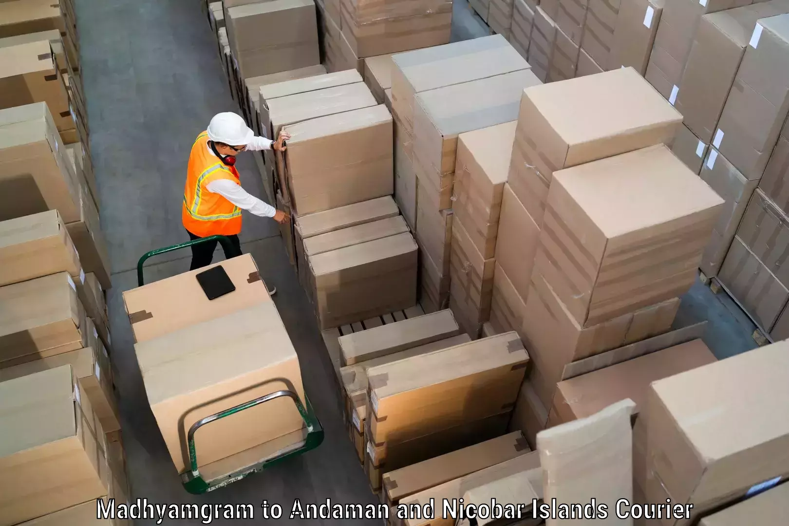 Cost-effective courier options Madhyamgram to South Andaman
