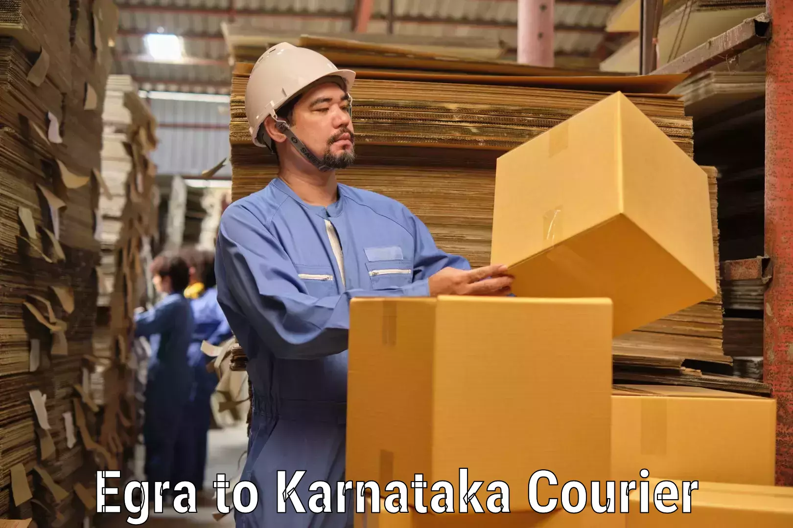 Quality courier services Egra to Karnataka
