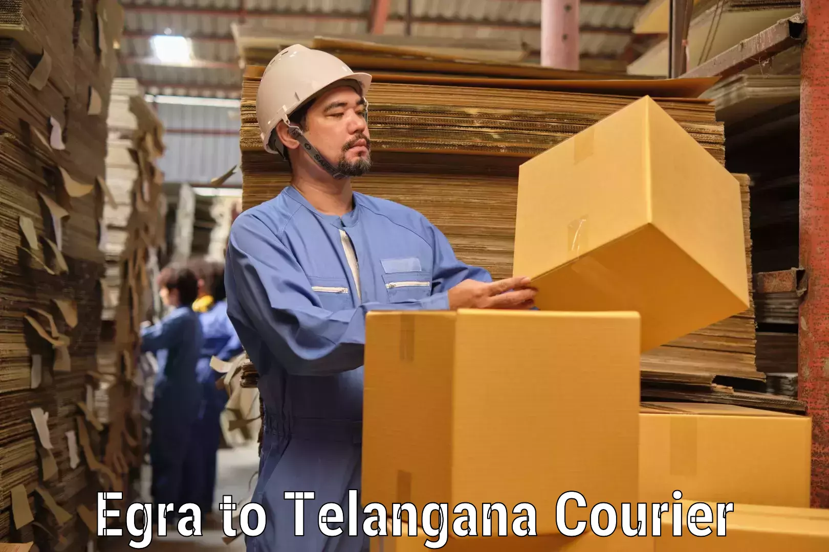 On-time delivery services Egra to Telangana
