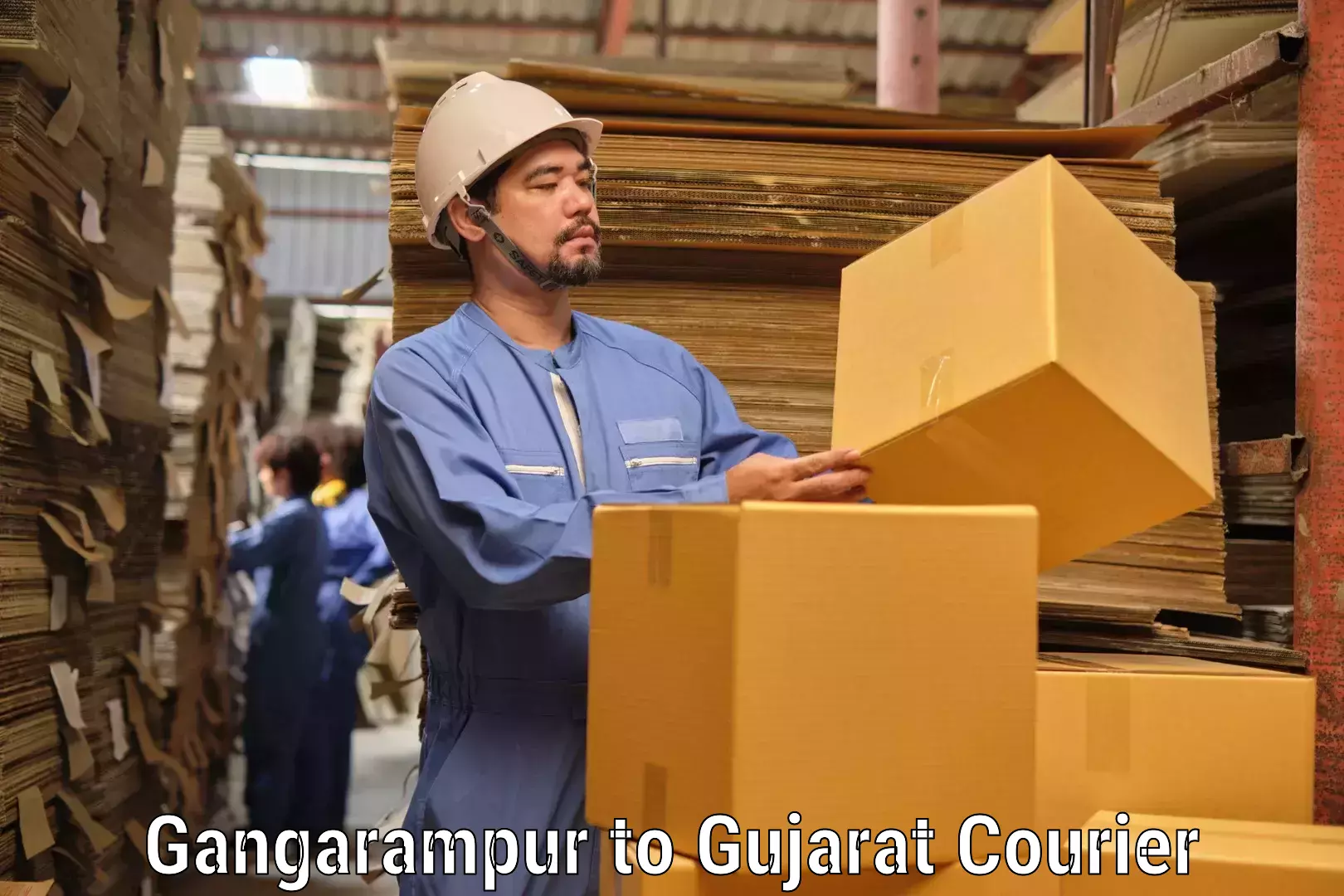Business courier solutions Gangarampur to Gujarat