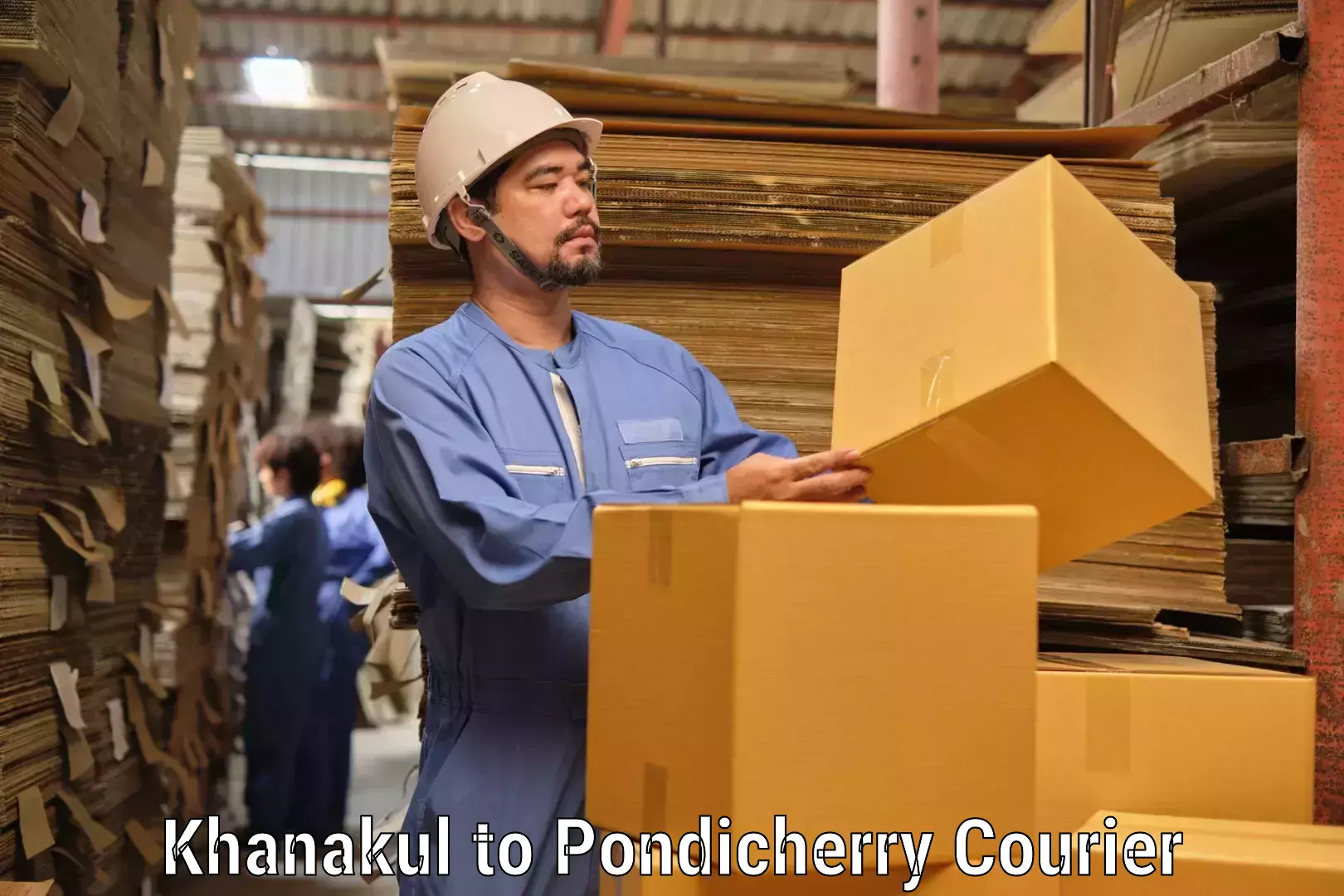 Courier service booking Khanakul to Pondicherry