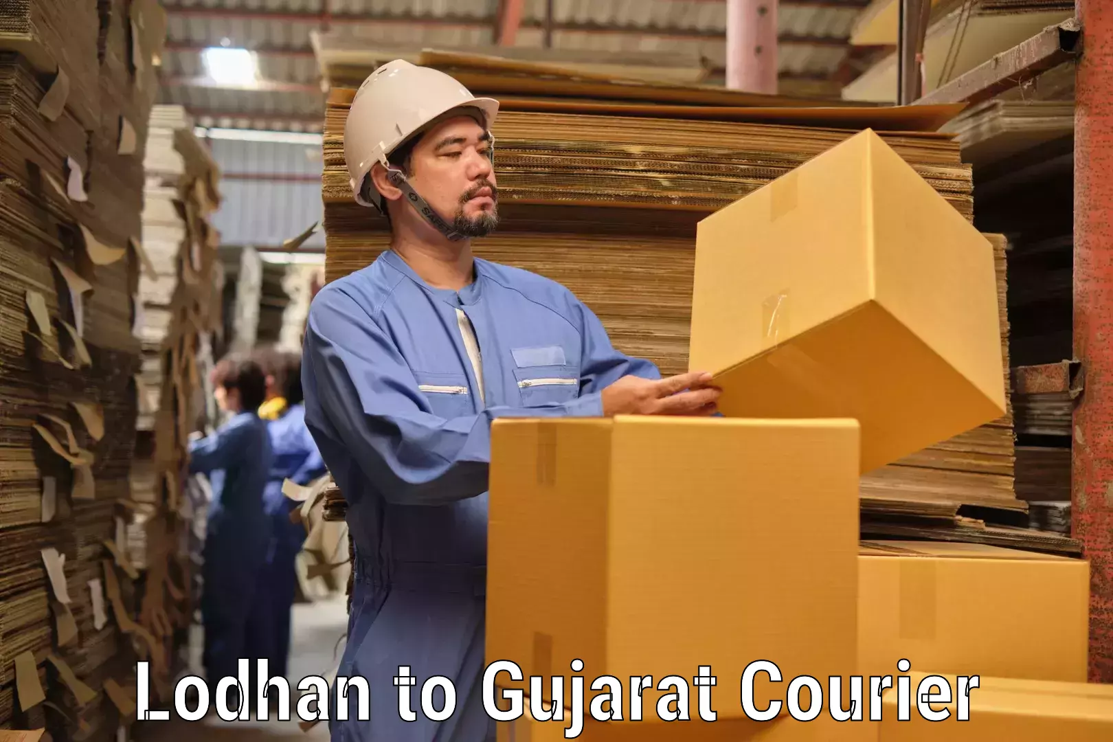 Automated parcel services Lodhan to Ahmedabad