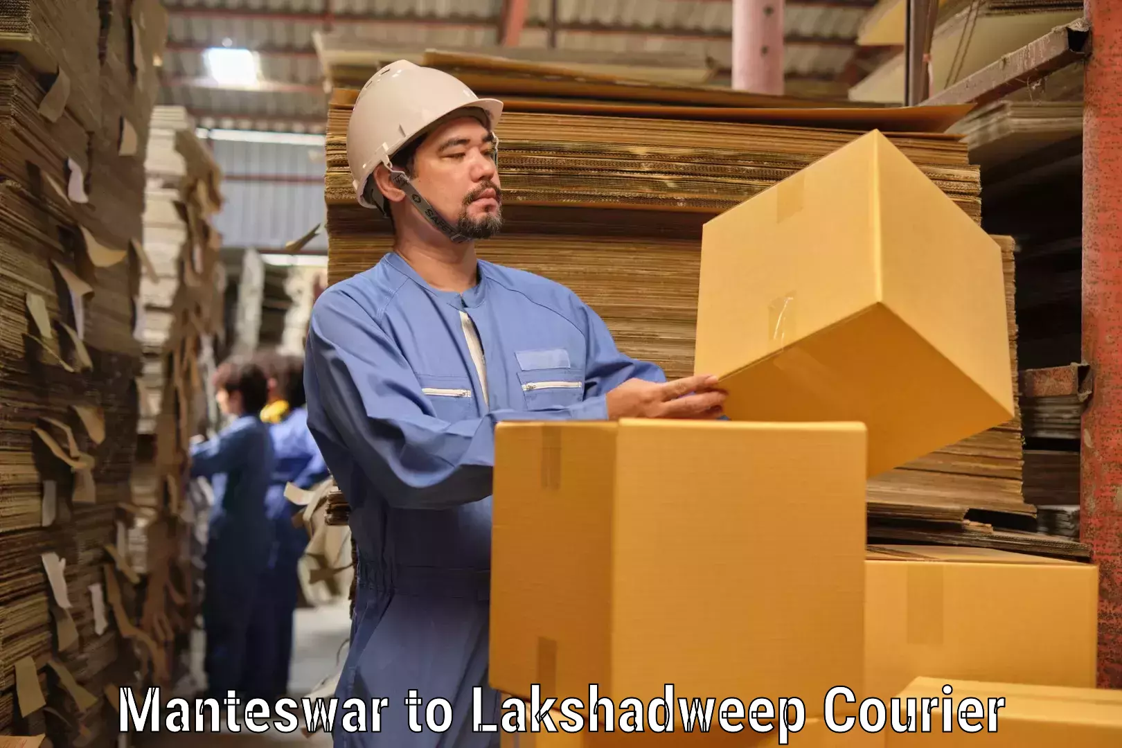 Advanced parcel tracking Manteswar to Lakshadweep