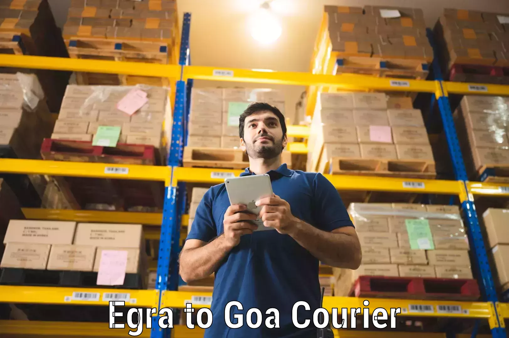Parcel service for businesses Egra to Goa