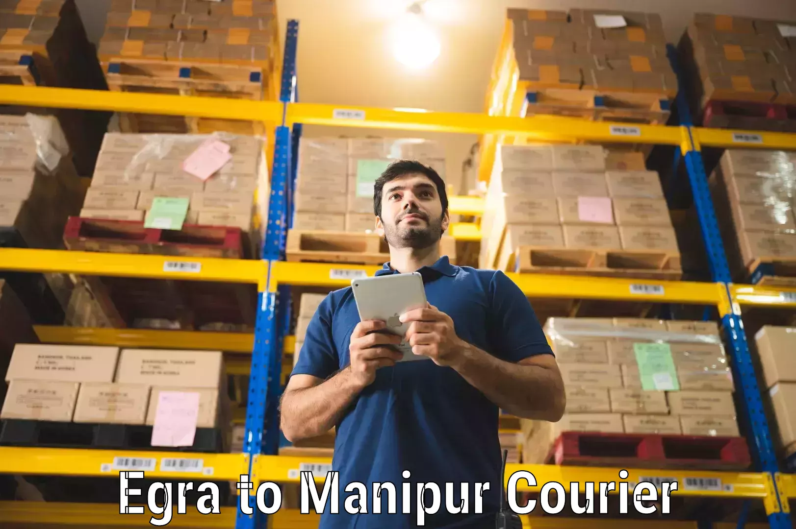 Automated parcel services Egra to Manipur