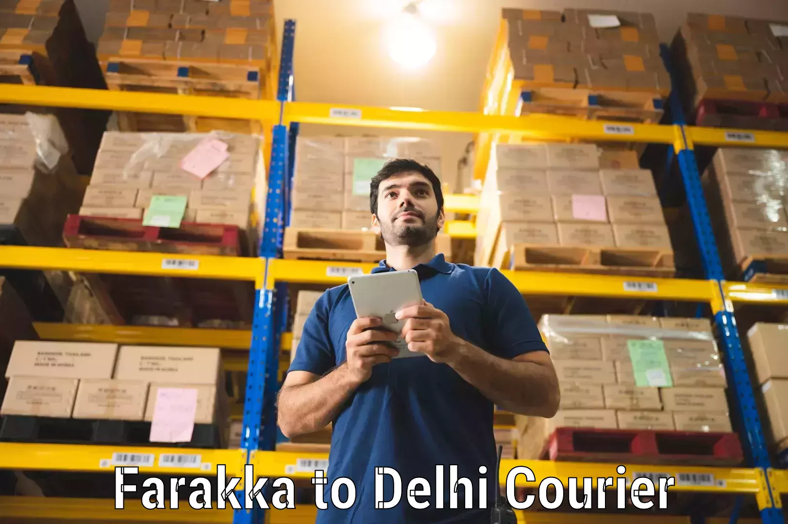 Fast delivery service Farakka to Delhi