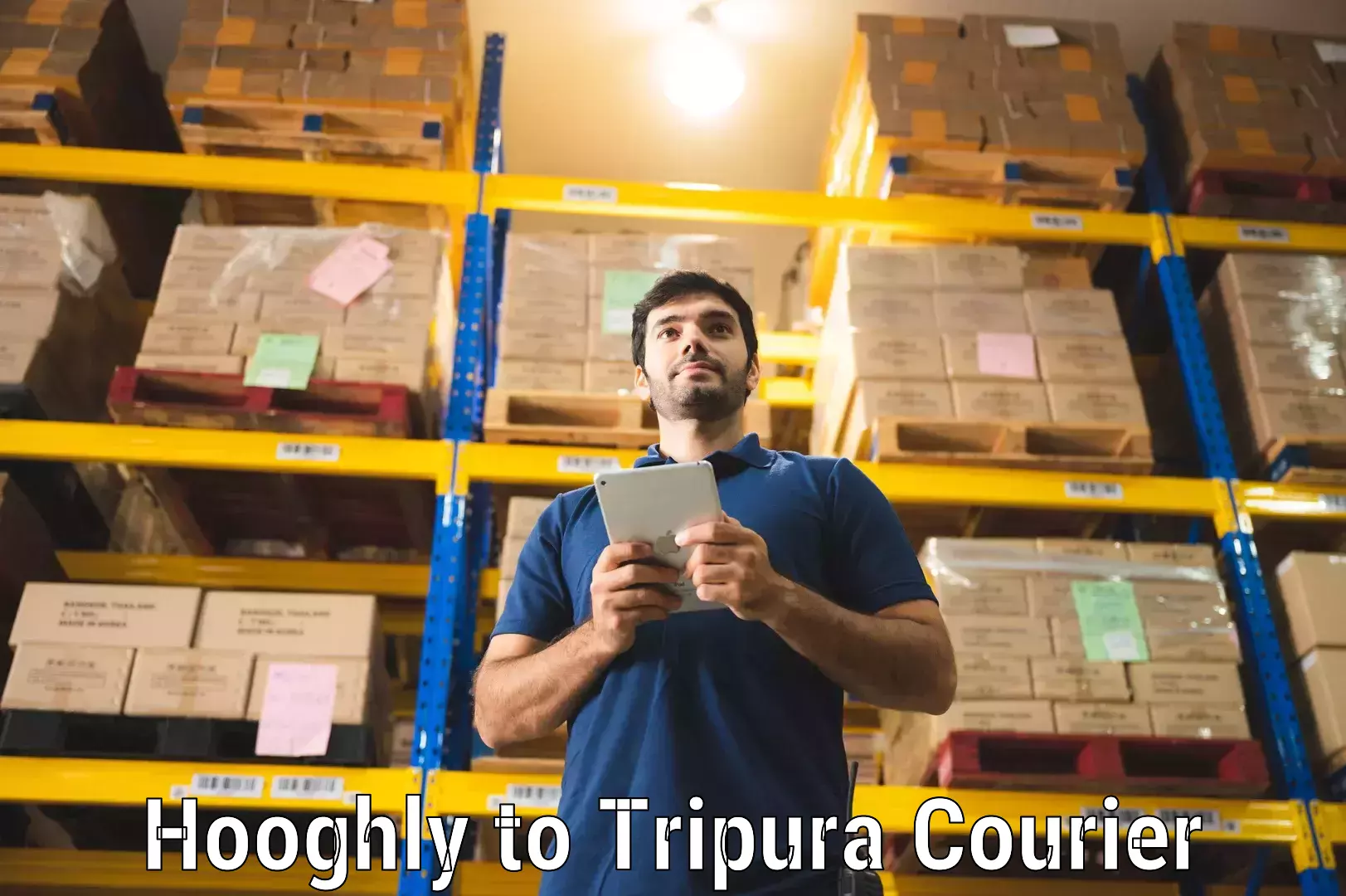 Courier service efficiency Hooghly to West Tripura