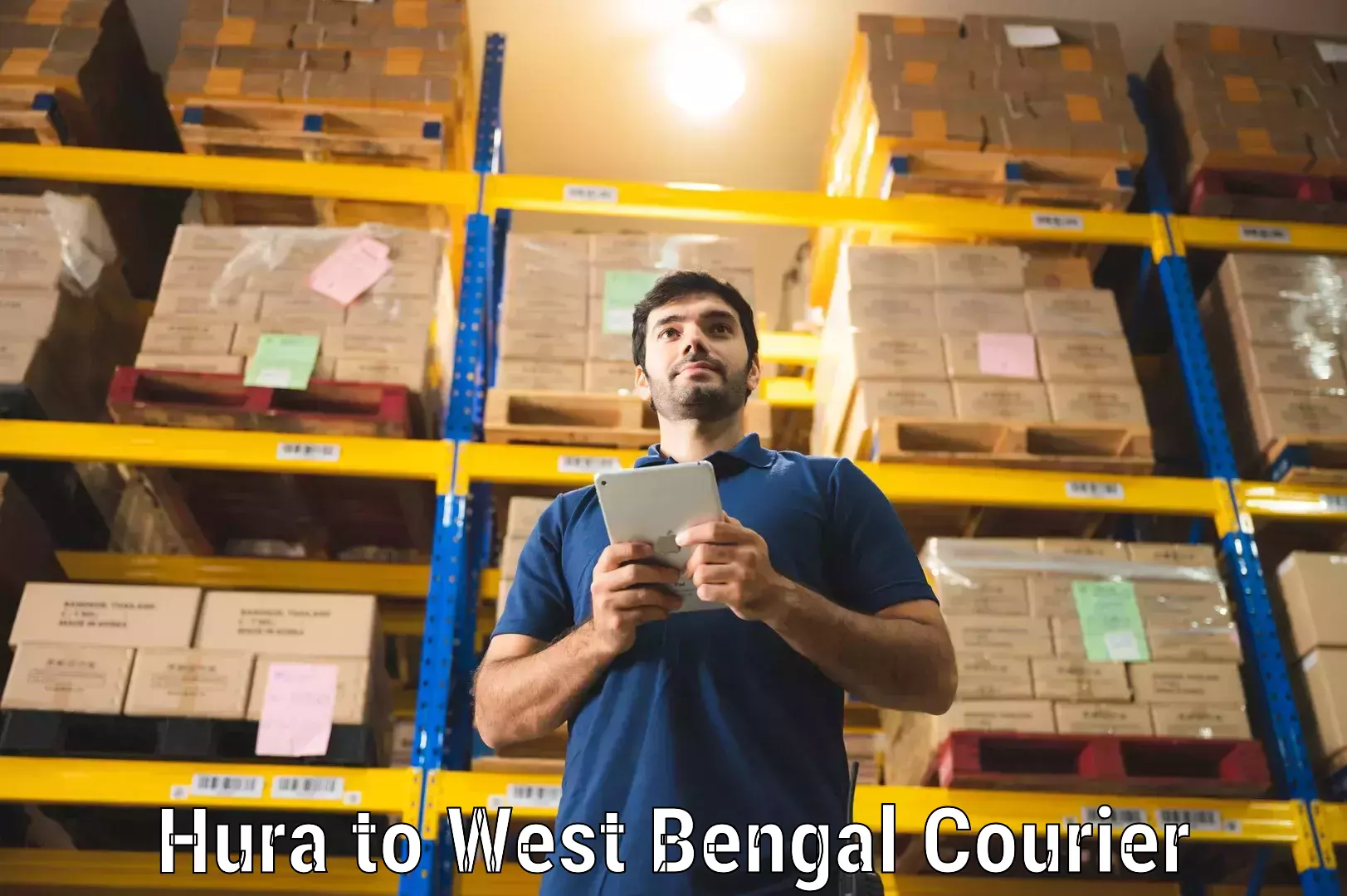 International courier rates Hura to West Bengal