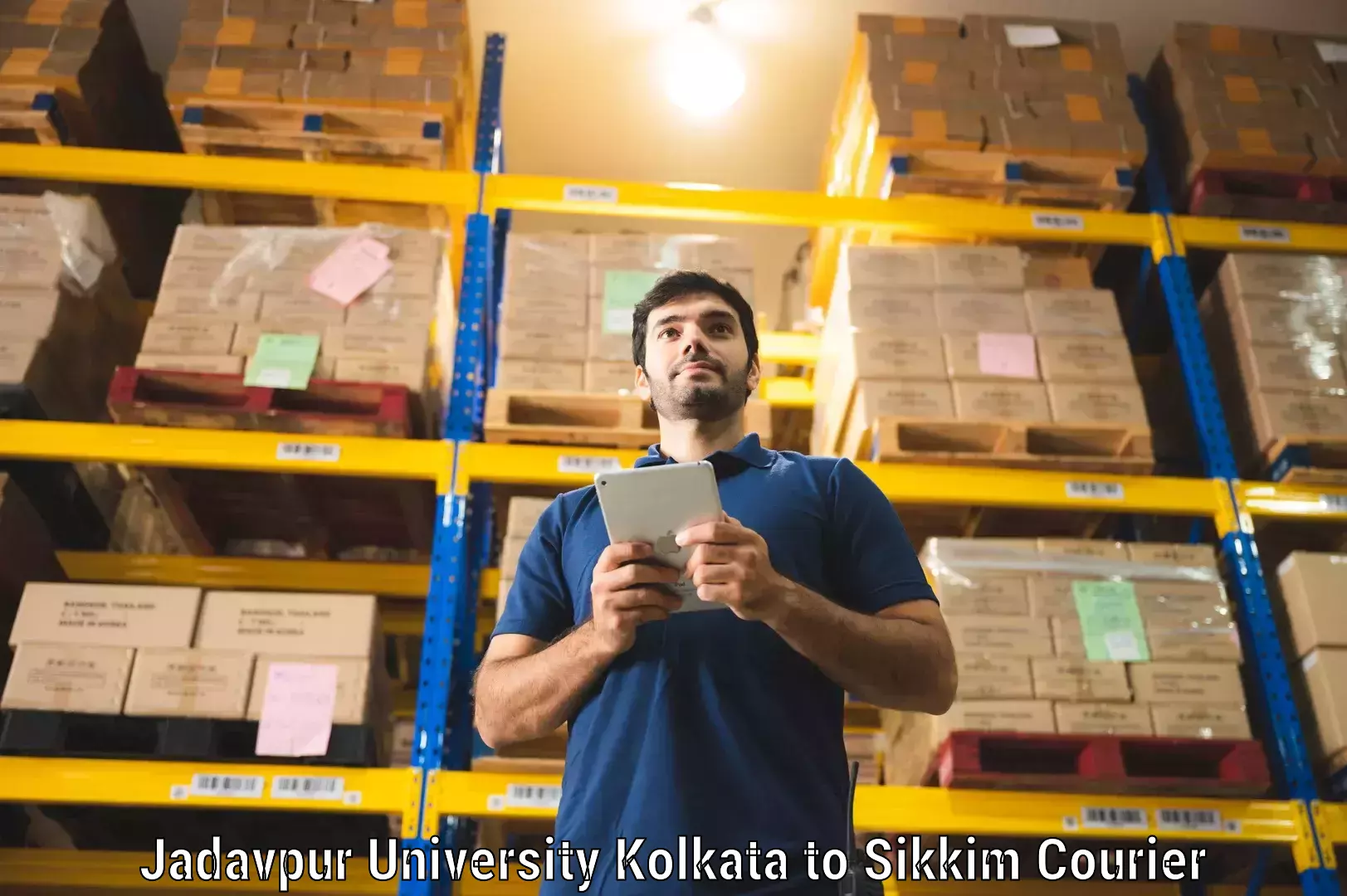 Express courier capabilities in Jadavpur University Kolkata to Sikkim