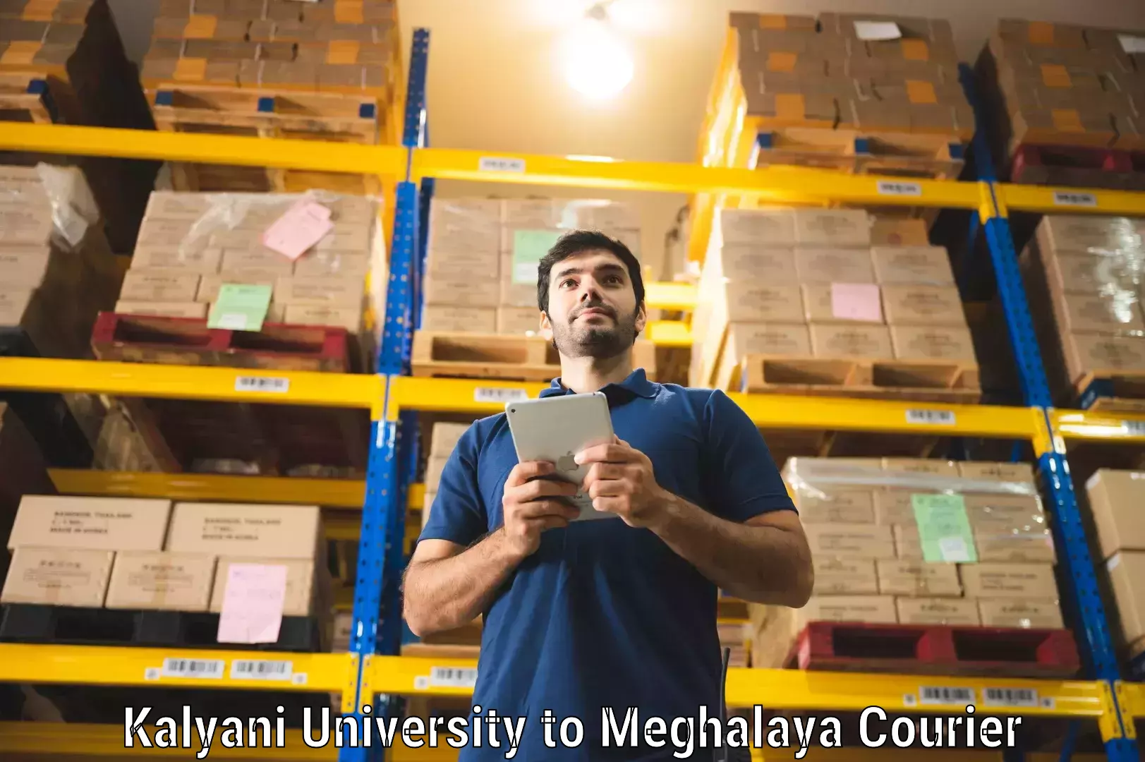 Advanced shipping technology Kalyani University to Meghalaya