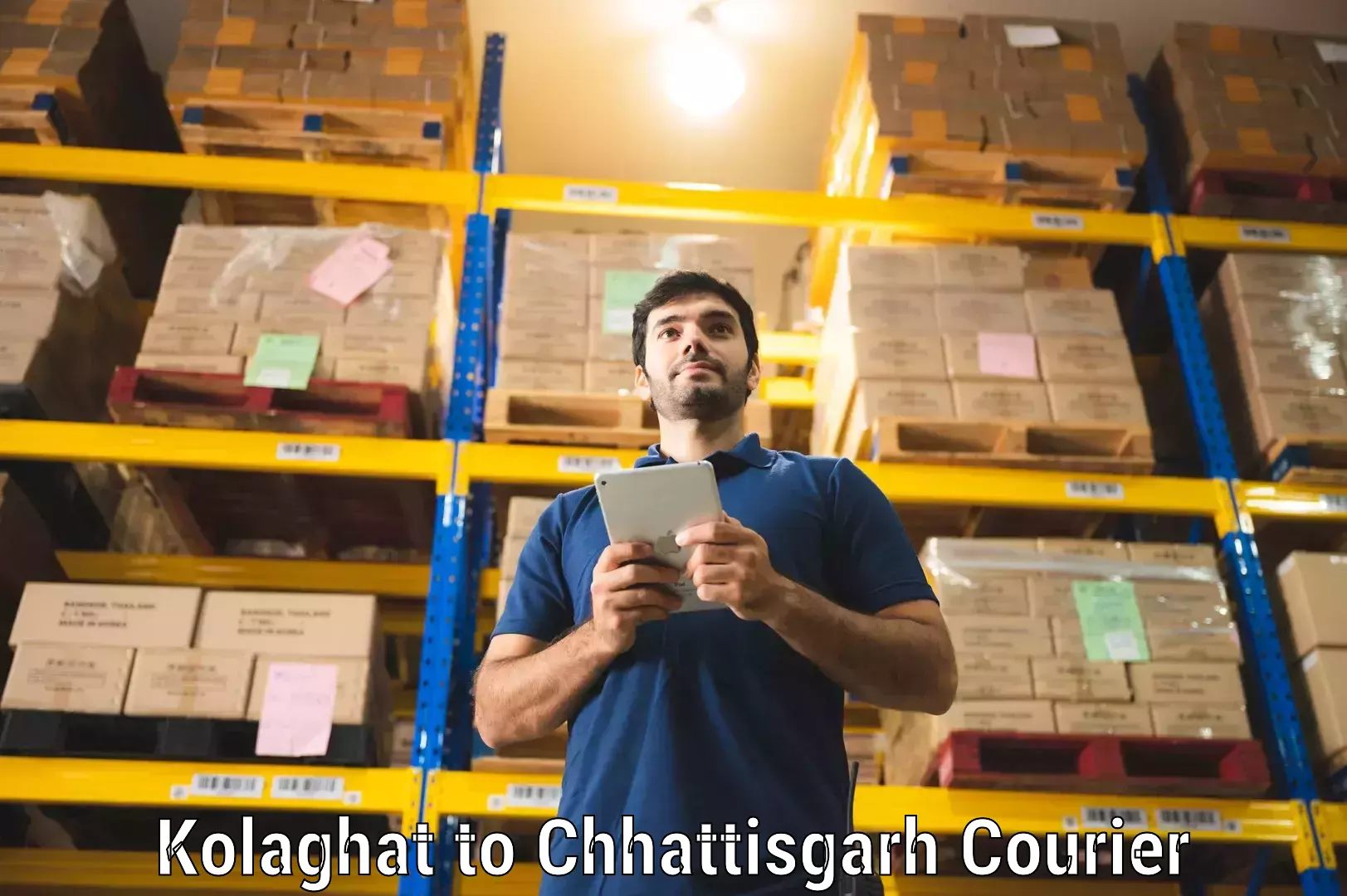 Simplified shipping solutions Kolaghat to Raigarh Chhattisgarh