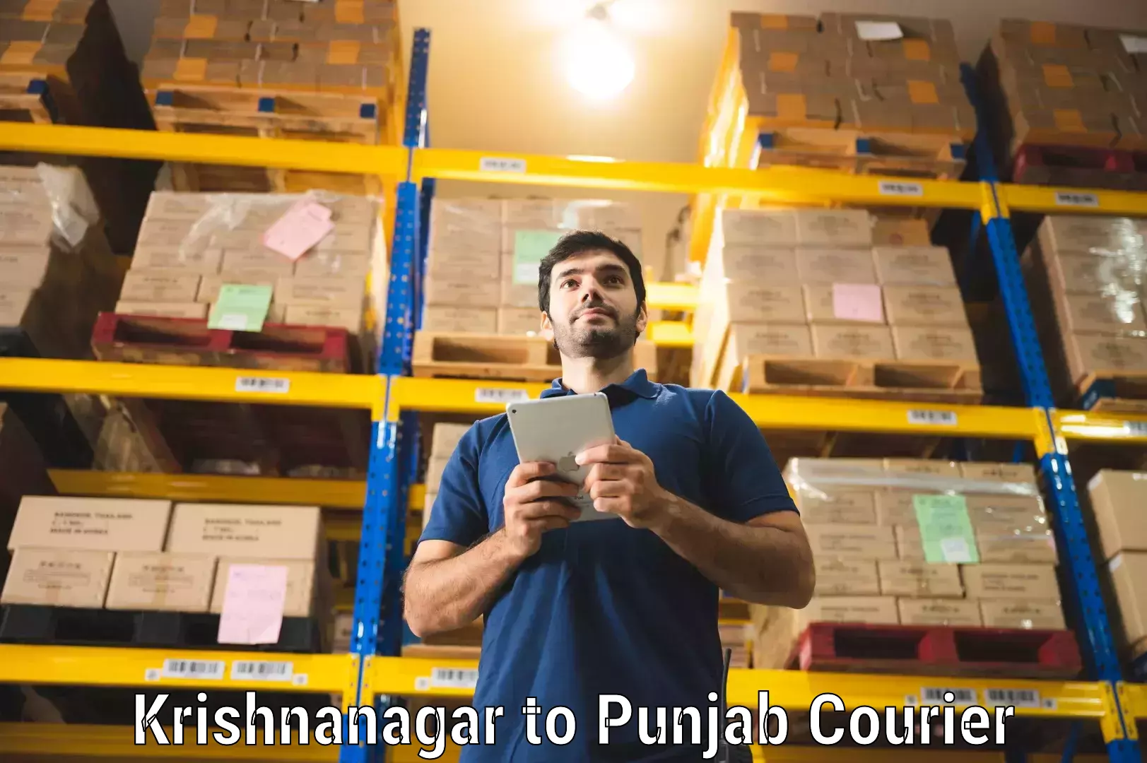 High-priority parcel service in Krishnanagar to Jhunir