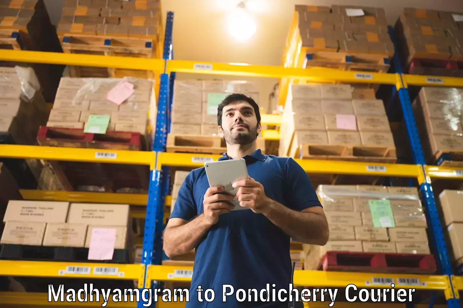Global shipping networks Madhyamgram to Pondicherry