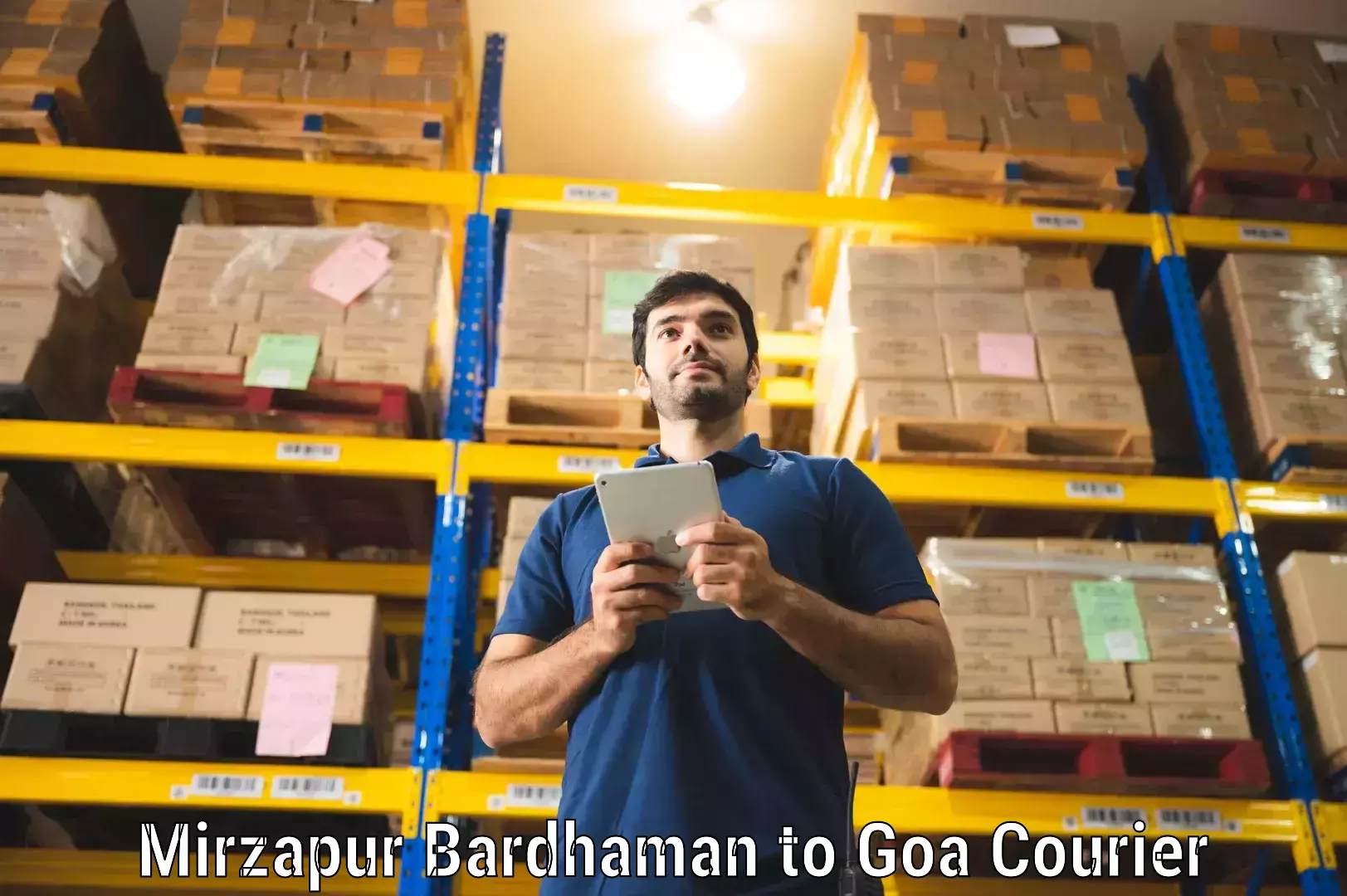 Advanced parcel tracking Mirzapur Bardhaman to Ponda