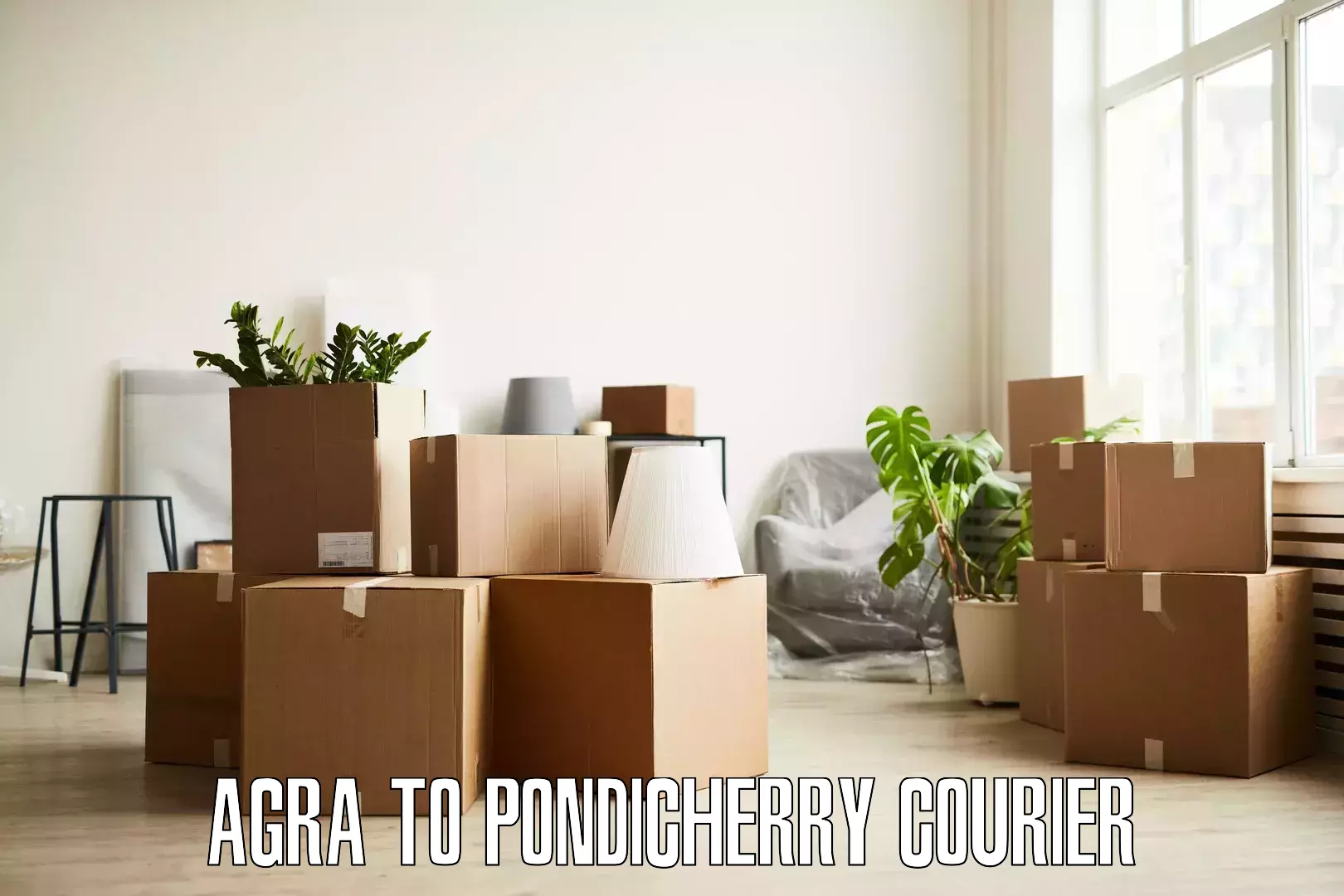 Doorstep moving services Agra to Pondicherry University