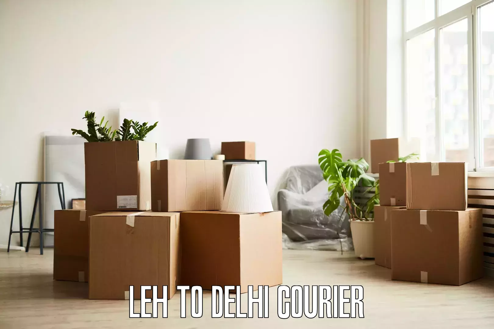 Home goods moving company in Leh to Jamia Millia Islamia New Delhi