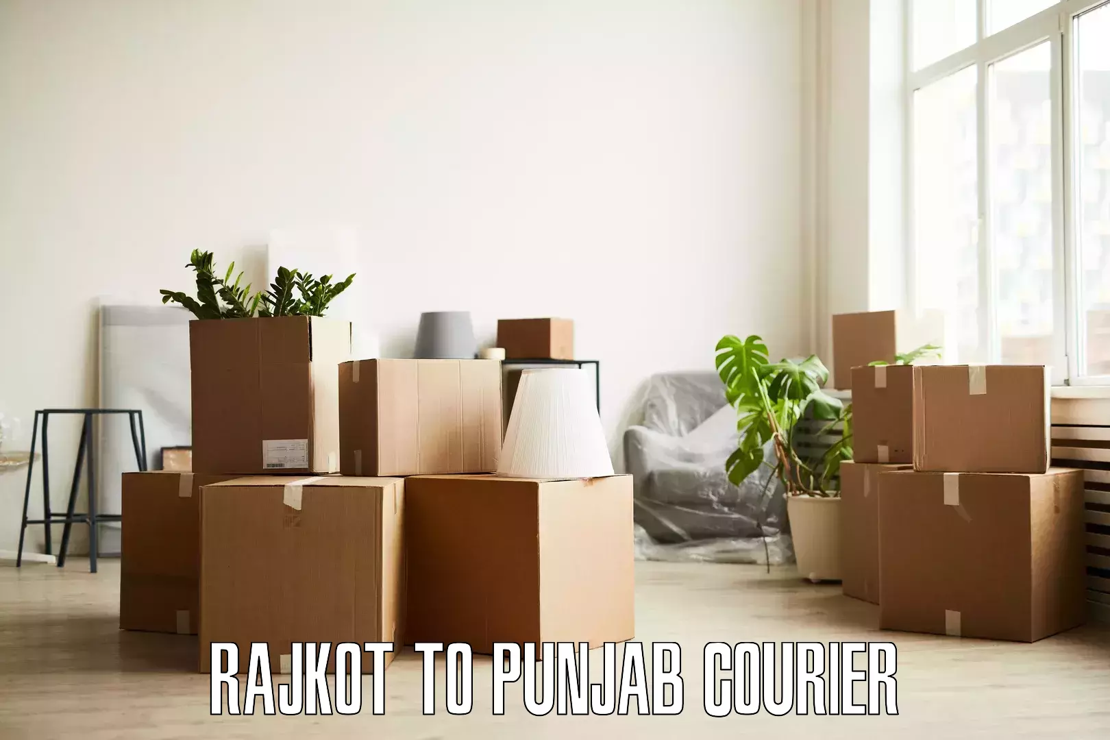 Furniture transport experts in Rajkot to Punjab