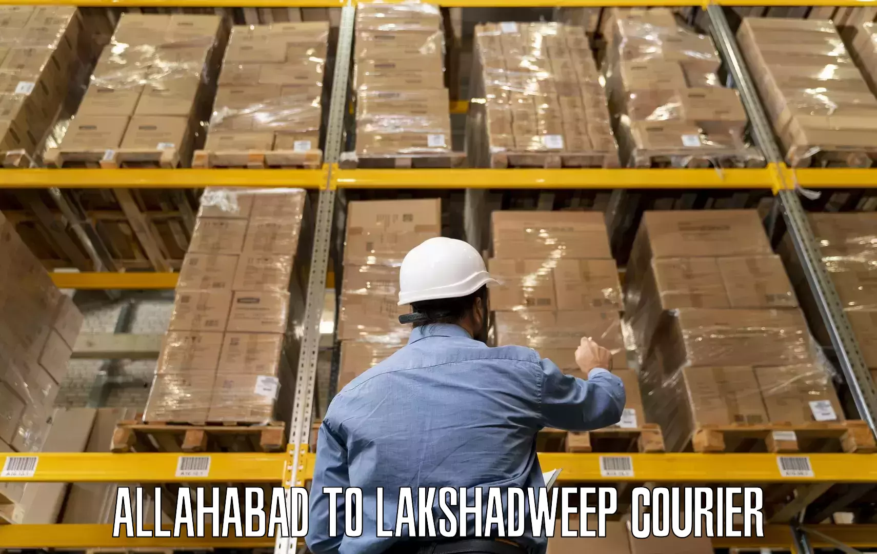 Professional home goods transport Allahabad to Lakshadweep