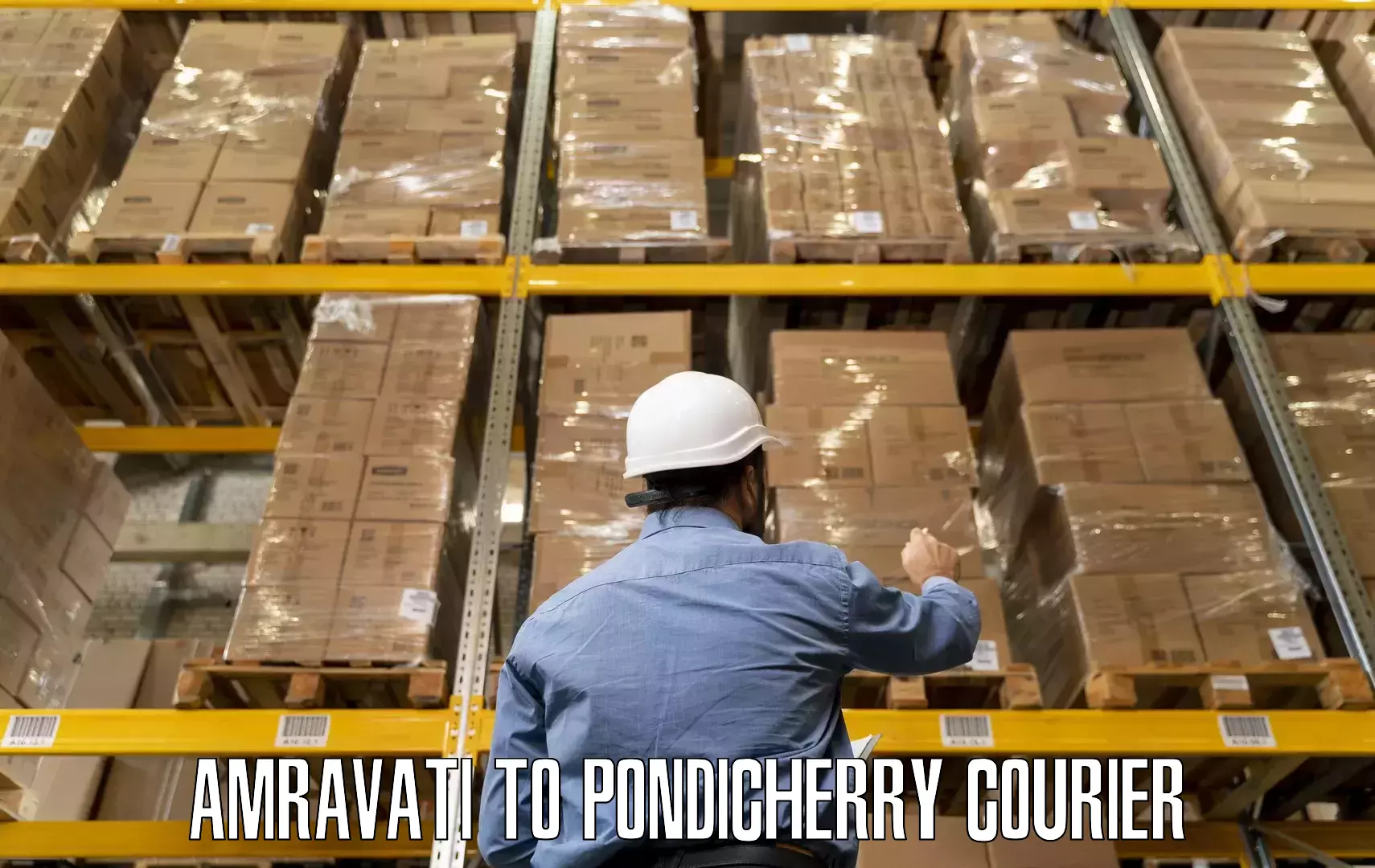 Safe furniture transport Amravati to Pondicherry