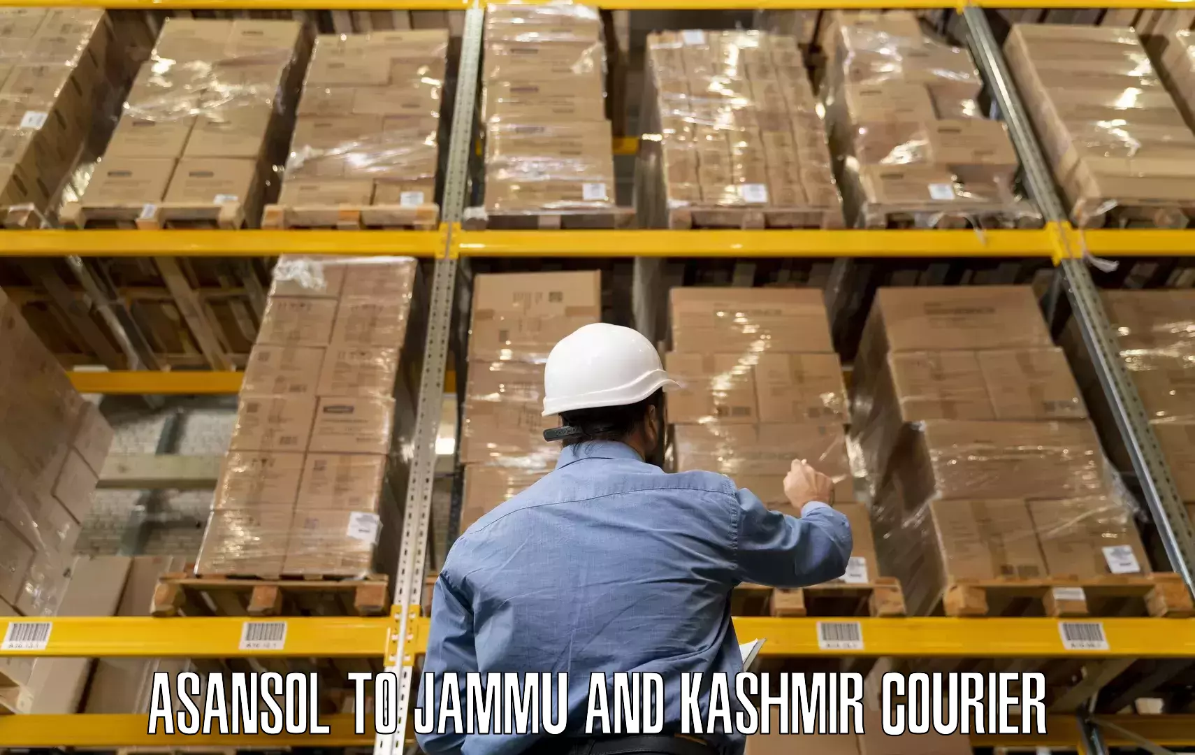 Online household goods transport Asansol to Jammu