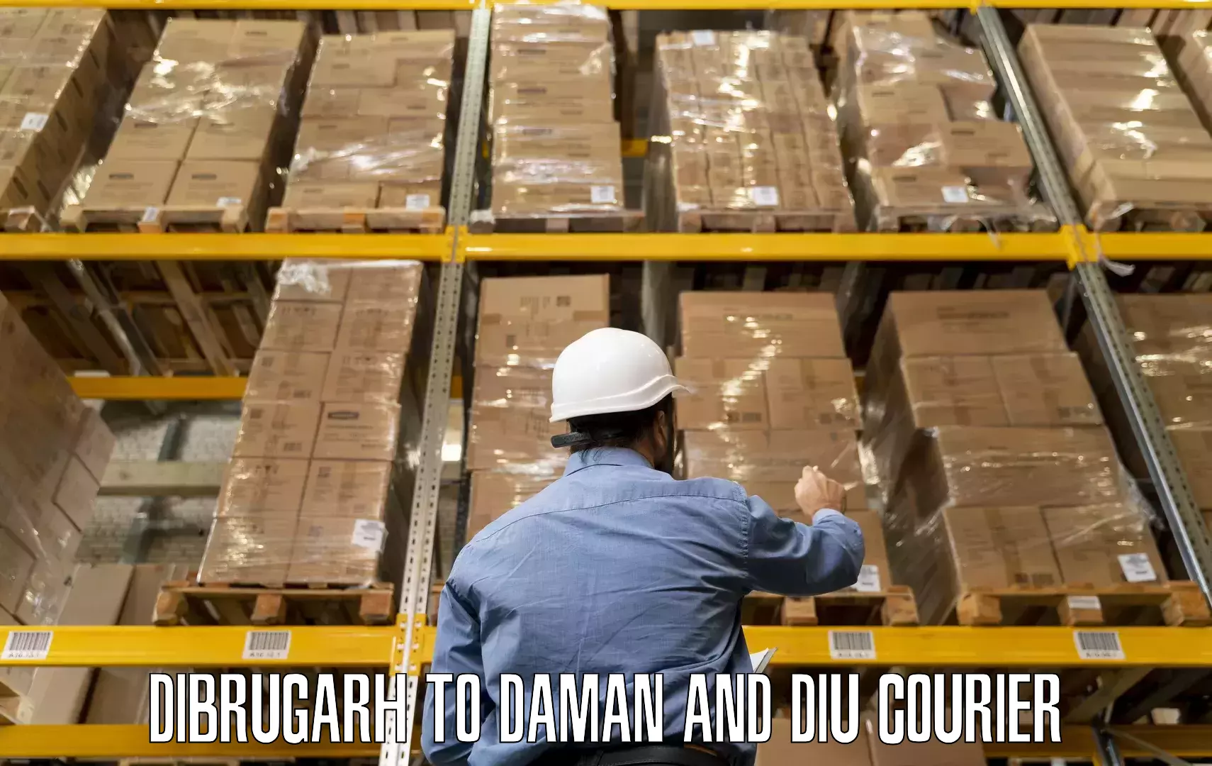 Full-service furniture transport Dibrugarh to Daman and Diu