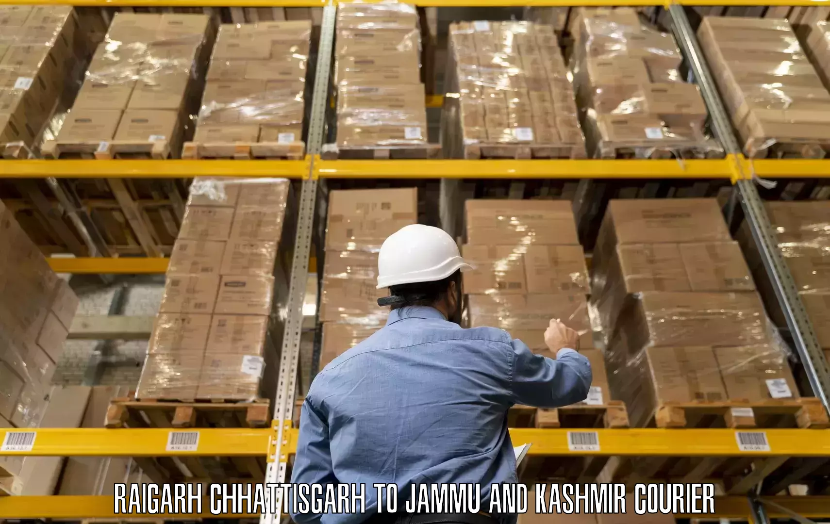 Quality furniture shipping Raigarh Chhattisgarh to Jammu and Kashmir
